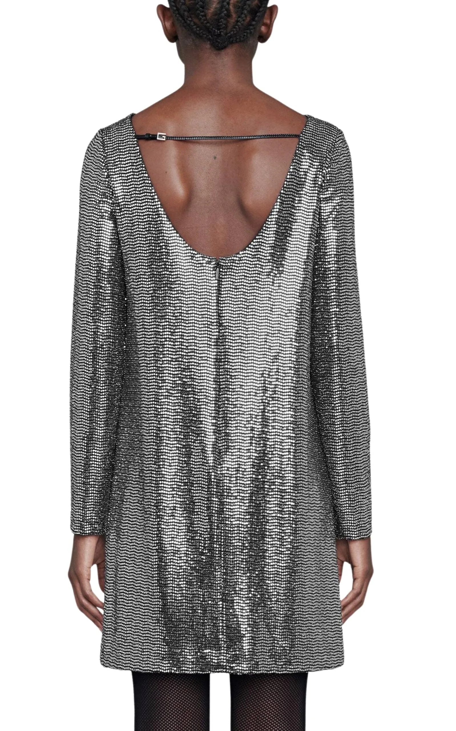 Metallic Dotted Jersey  Dress