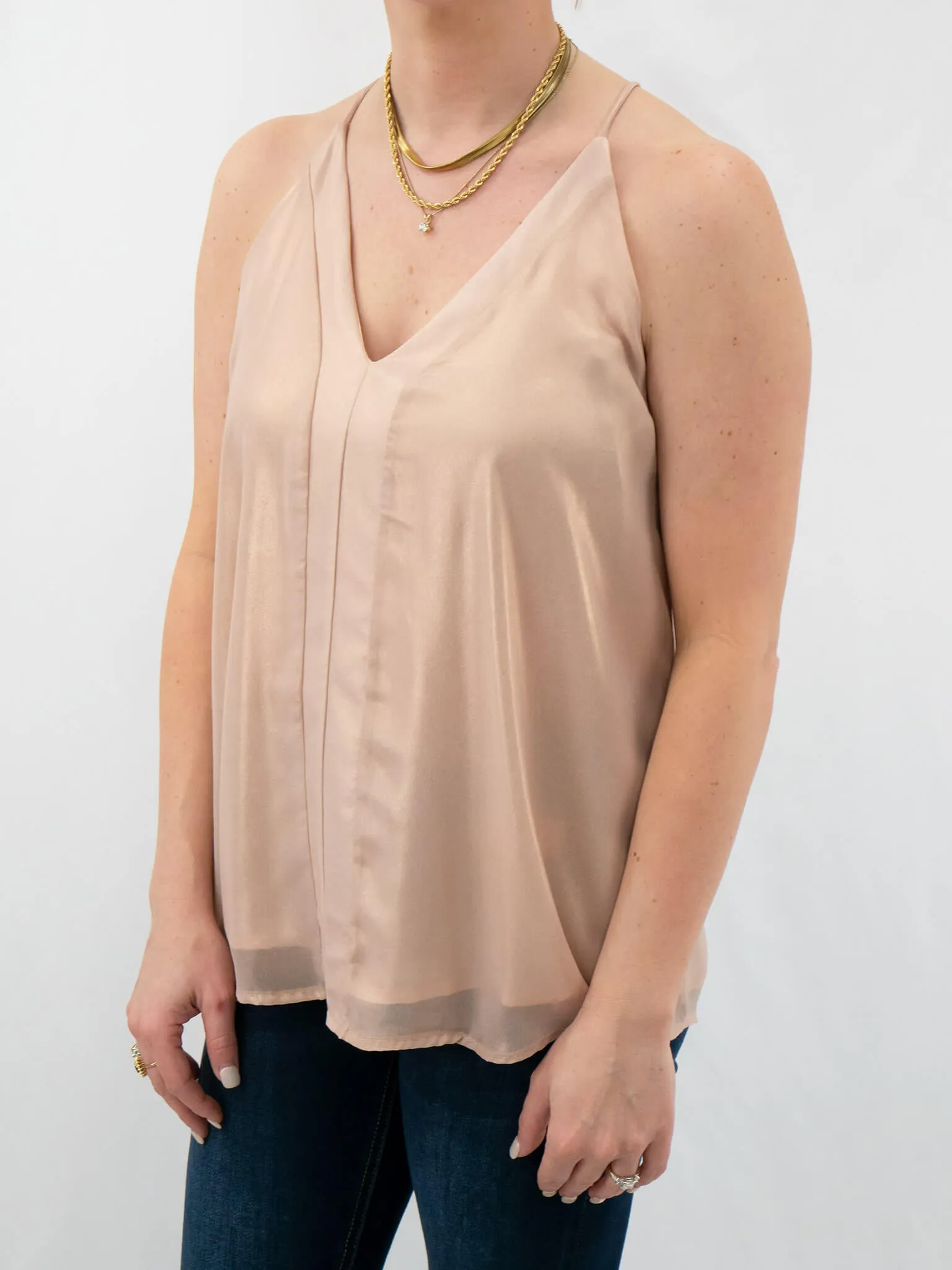 Metallic Rose Gold Tank