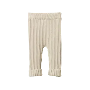 Nature Baby Lou Pants Cotton Knit - Almond