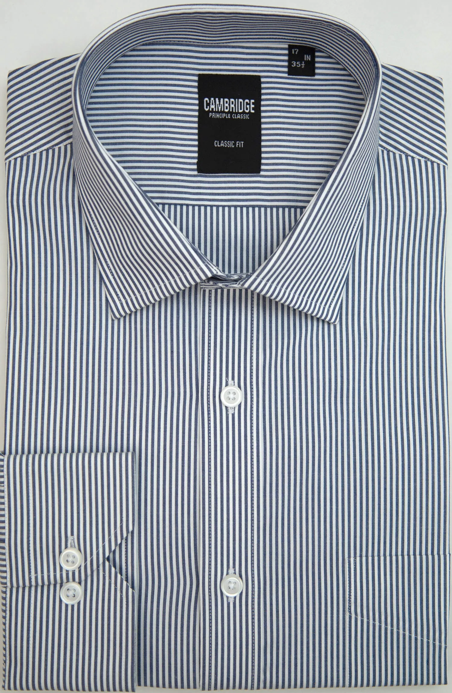 Navy/White Cotton Shirt