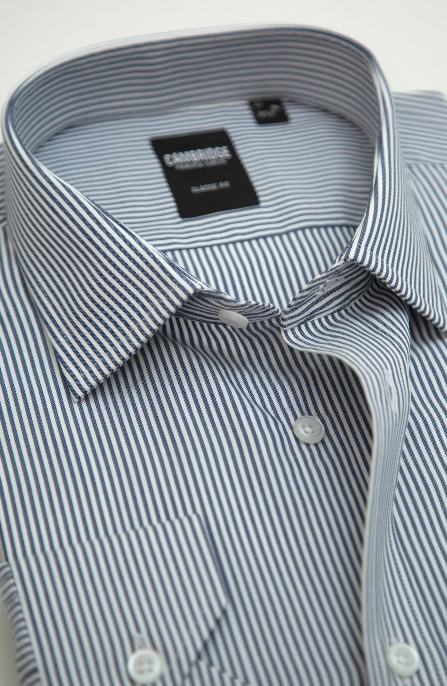Navy/White Cotton Shirt