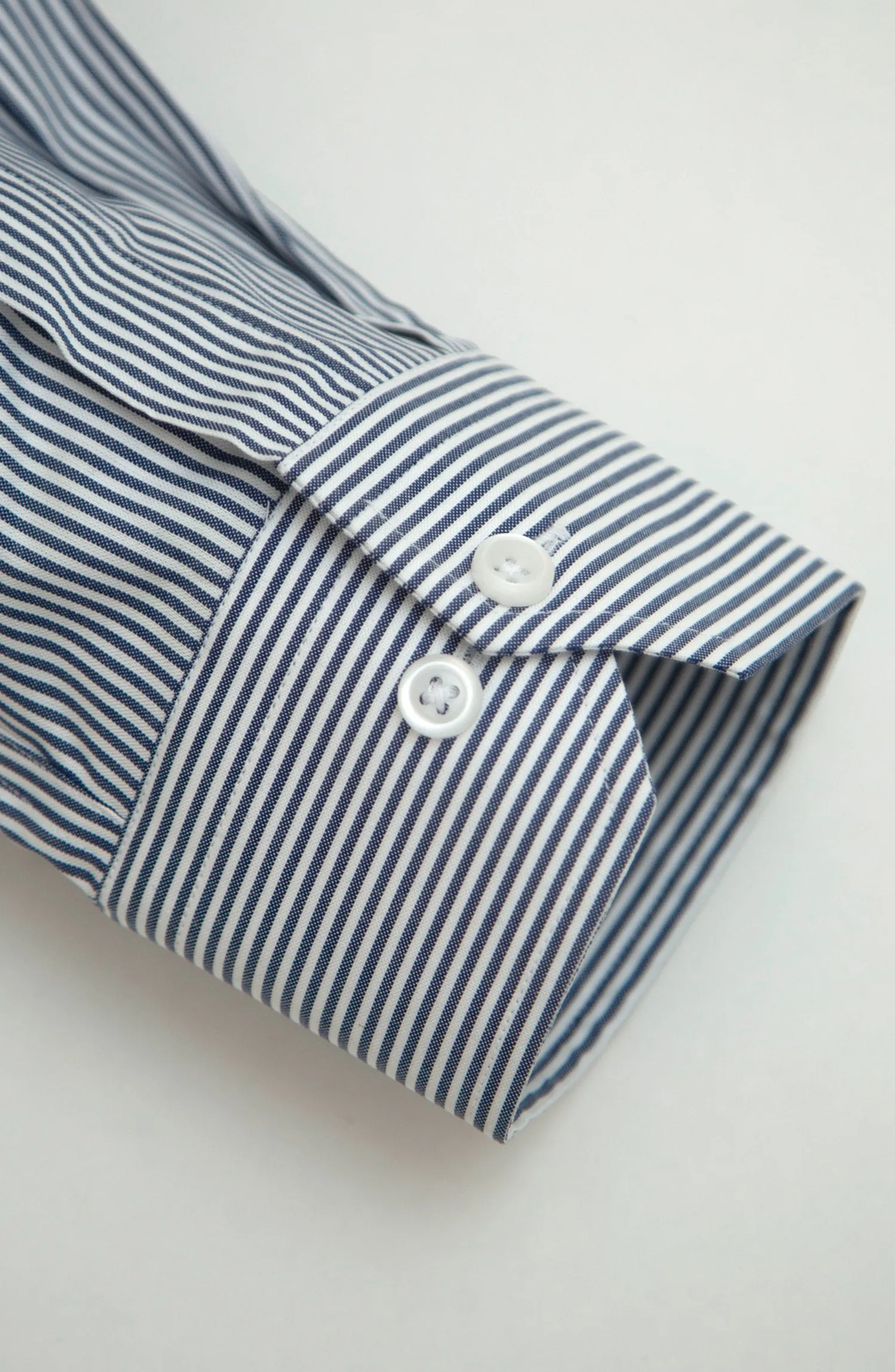 Navy/White Cotton Shirt