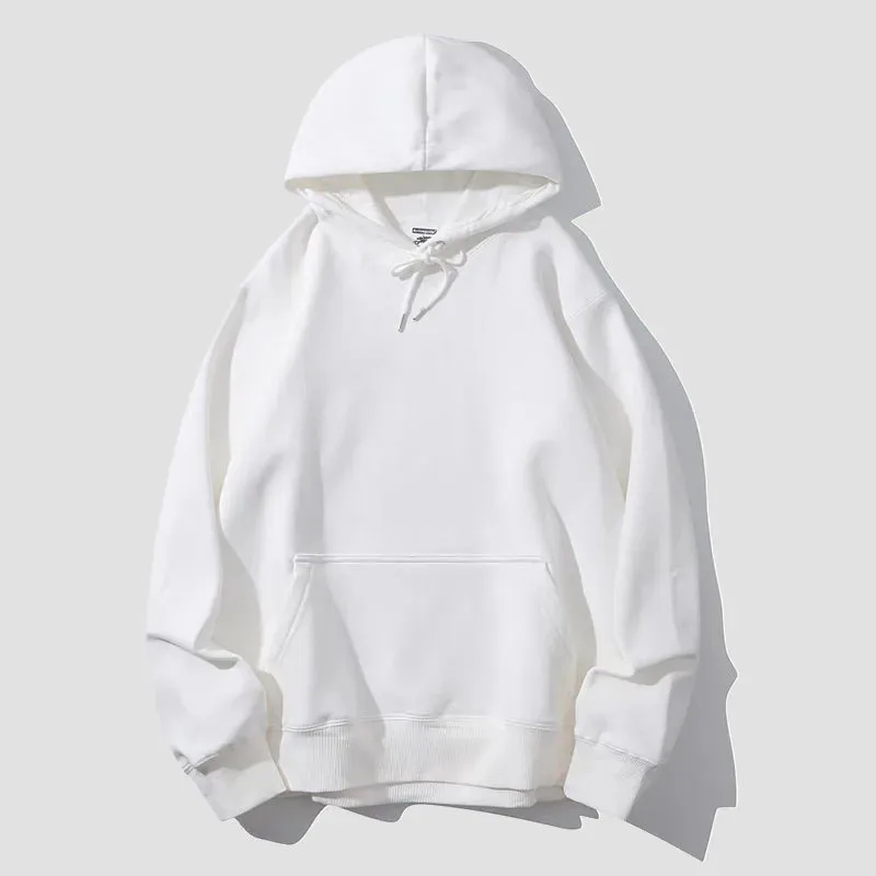 New Men’s Hooded Sweater – Casual Loose Fit Sportswear with Double-Sided Splicing