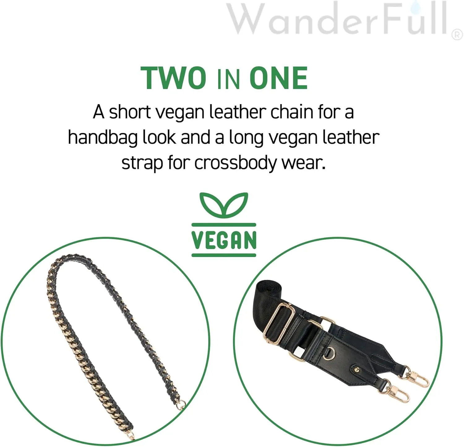 Original HydroBag | Oprahs Favorite Things 2024 | Vegan Leather Water Bottle Holder w/Strap Bundle