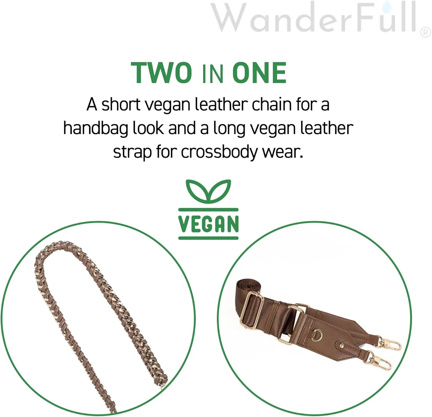 Original HydroBag | Oprahs Favorite Things 2024 | Vegan Leather Water Bottle Holder w/Strap Bundle