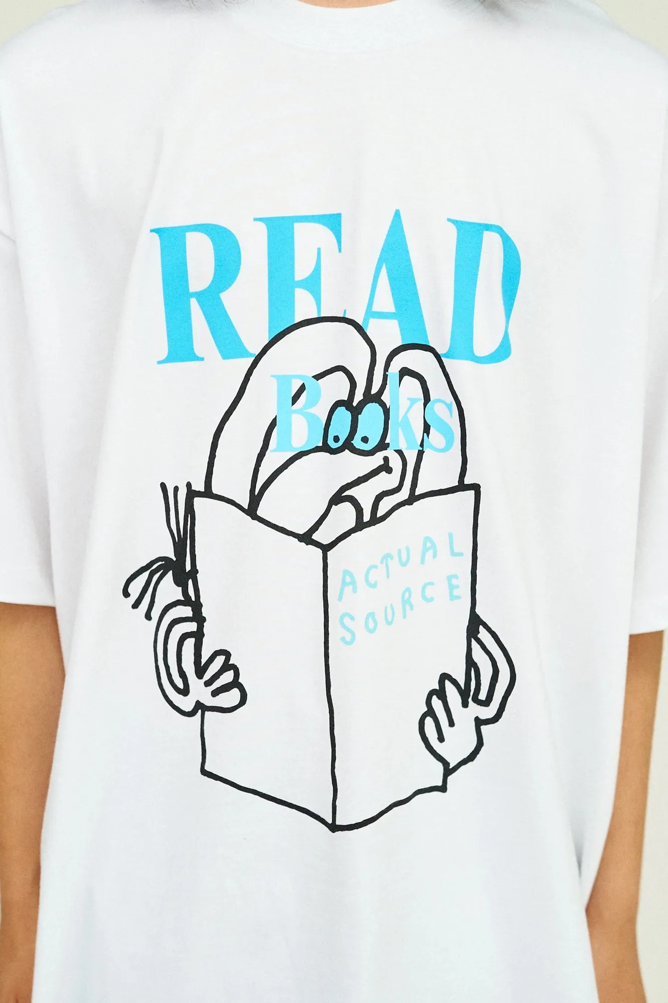 Oversized Tee “READ” (Blue)