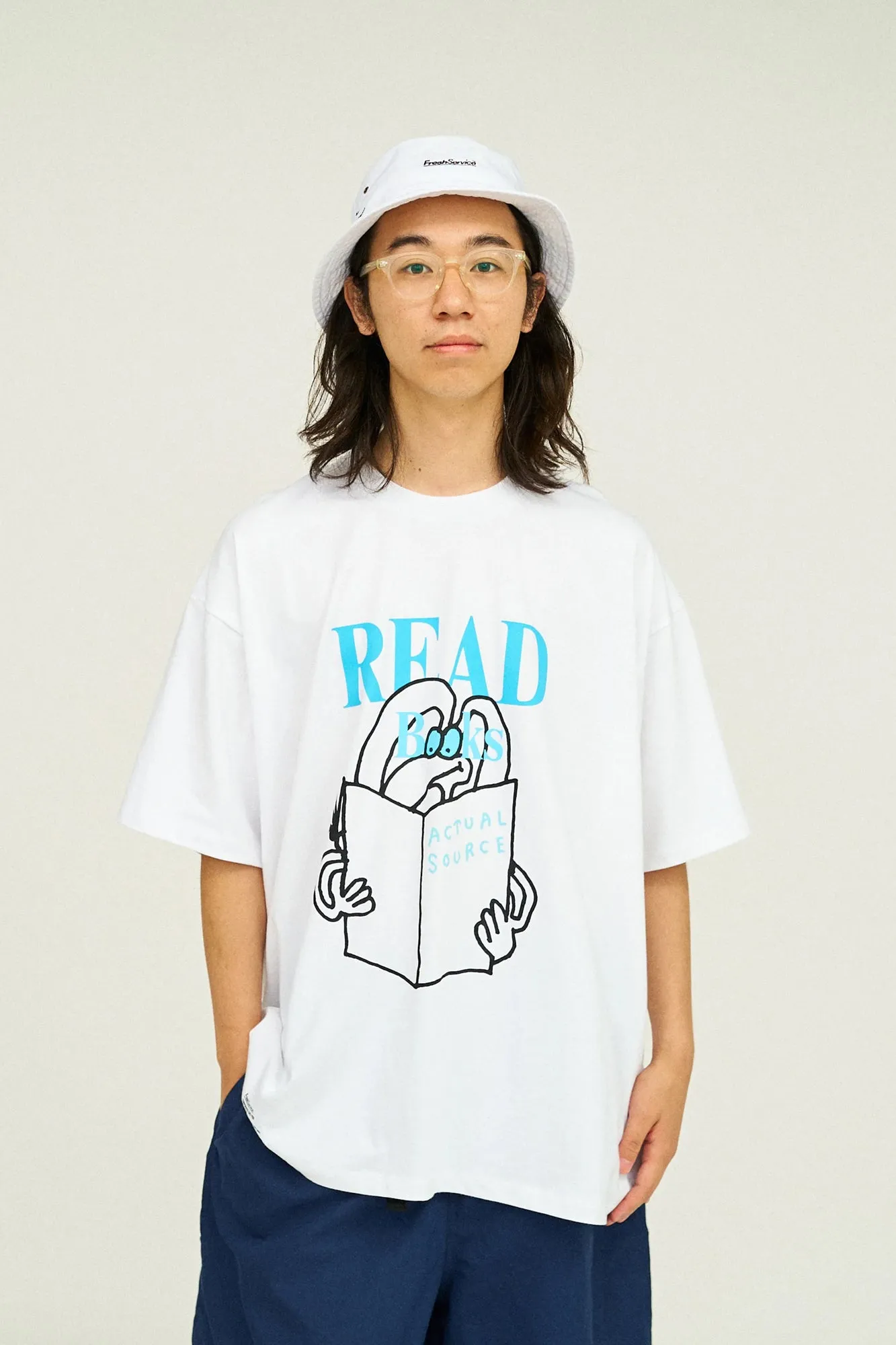 Oversized Tee “READ” (Blue)