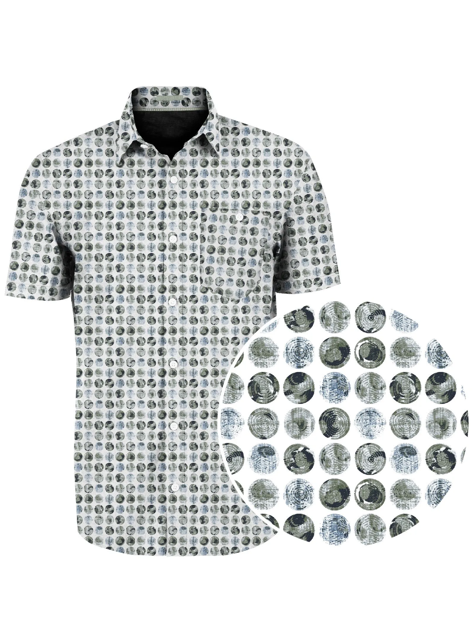 Point Zero Men's WALLACE Print Stretch Shirt - Mountain