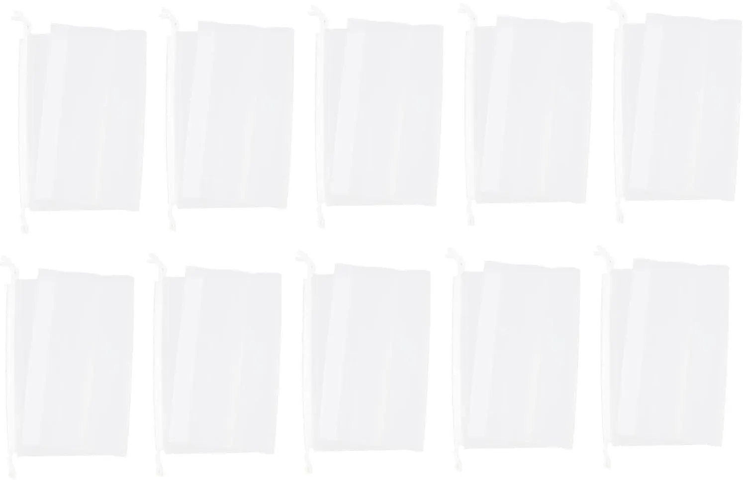 Portable Travel Laundry Bags Set of 10 Waterproof Sealed Storage Pouches for Clothing Underwear Toiletries Frosted Bags for Organized Packing