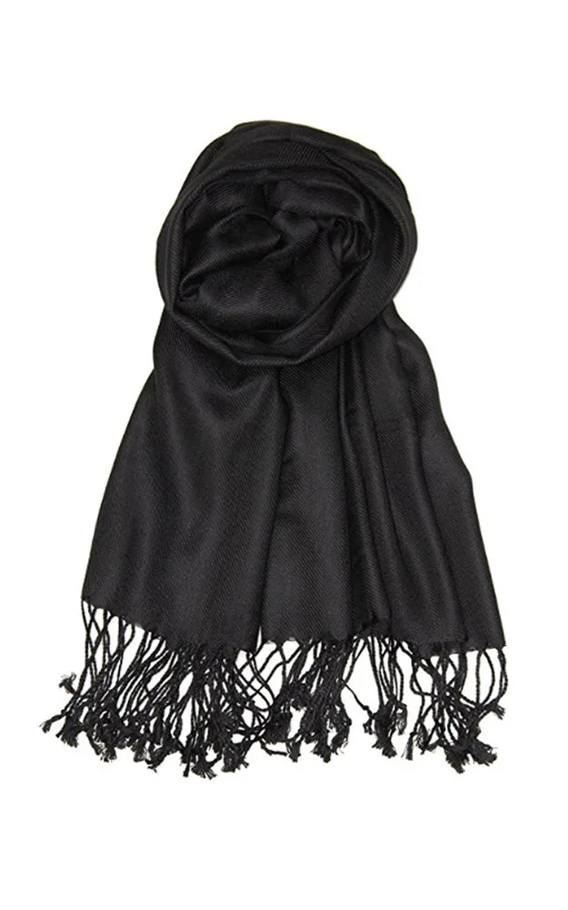 PP001-01 Black Pashmina Scarf