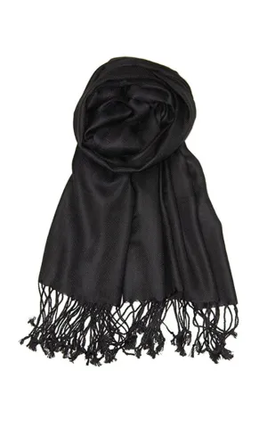 PP001-01 Black Pashmina Scarf