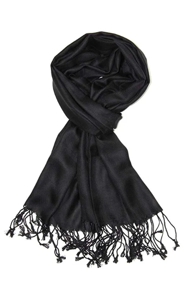 PP001-01 Black Pashmina Scarf