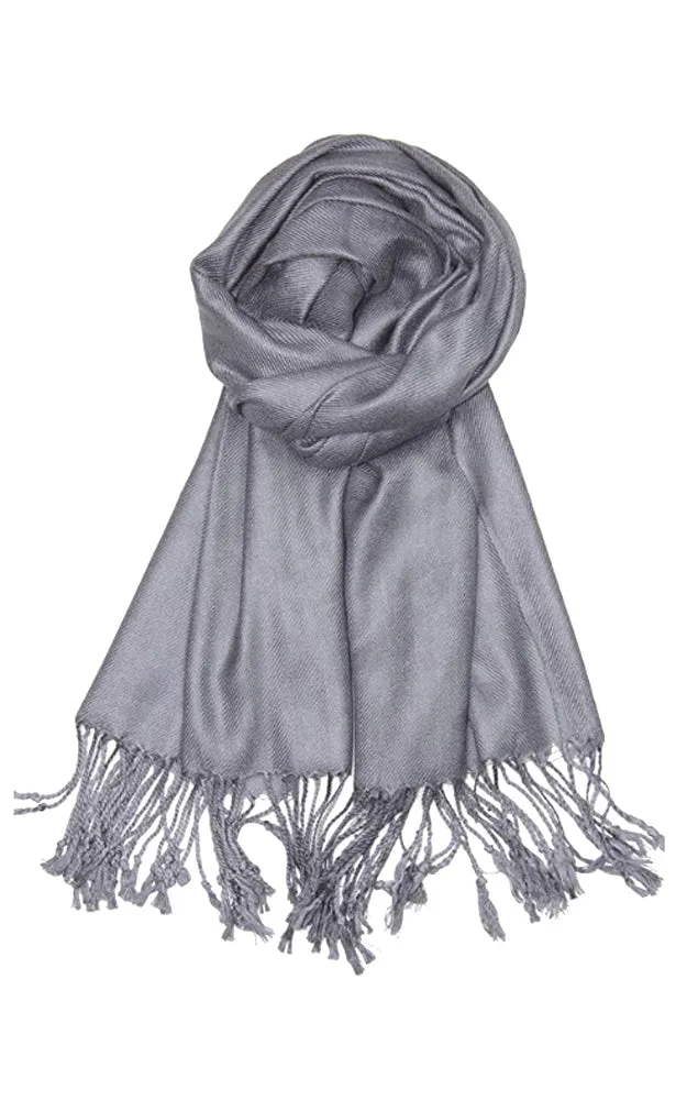 PP001-22 Grey Pashmina Scarf
