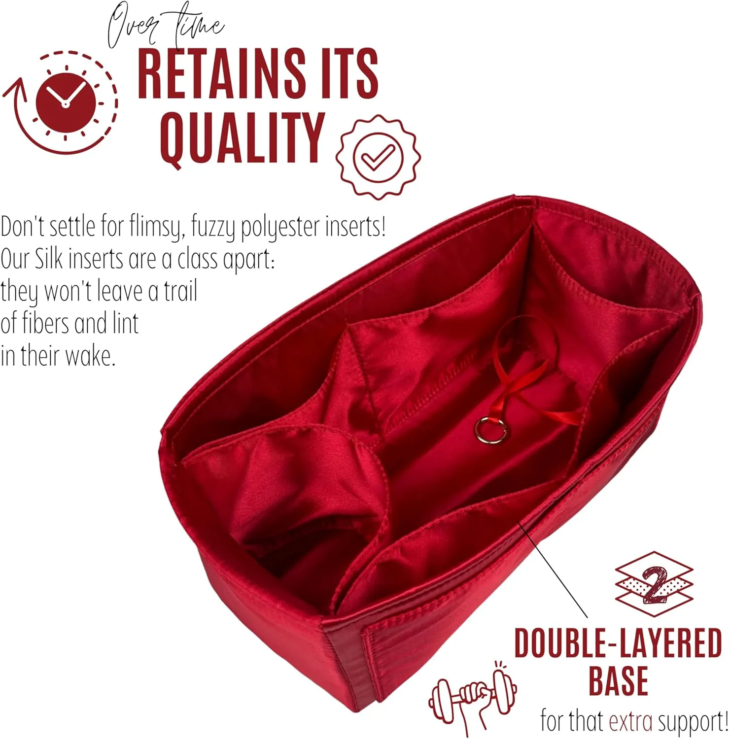 Premium Purse Organizer Compatible with Lv Coussin Hobo MM Bag Organizer Insert - Handmade Soft Silk Purse Liner, Slouchy Oval Shaped (Bubblegum, for Coussin Hobo MM)
