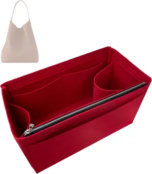 Premium Purse Organizer compatible with Lv Low Key Hobo MM Insert - Handmade Bag Organizer 2mm Thick, Perfect fit for PM/MM Cabas Tote (Lightcoffee, For Low Key Hobo MM)