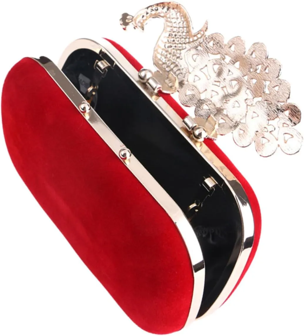 PRETYZOOM Rhinestone Clutch Bag for Wedding Chain Shoulder Bag Dress Purse Evening Bag Women's Party Handbag