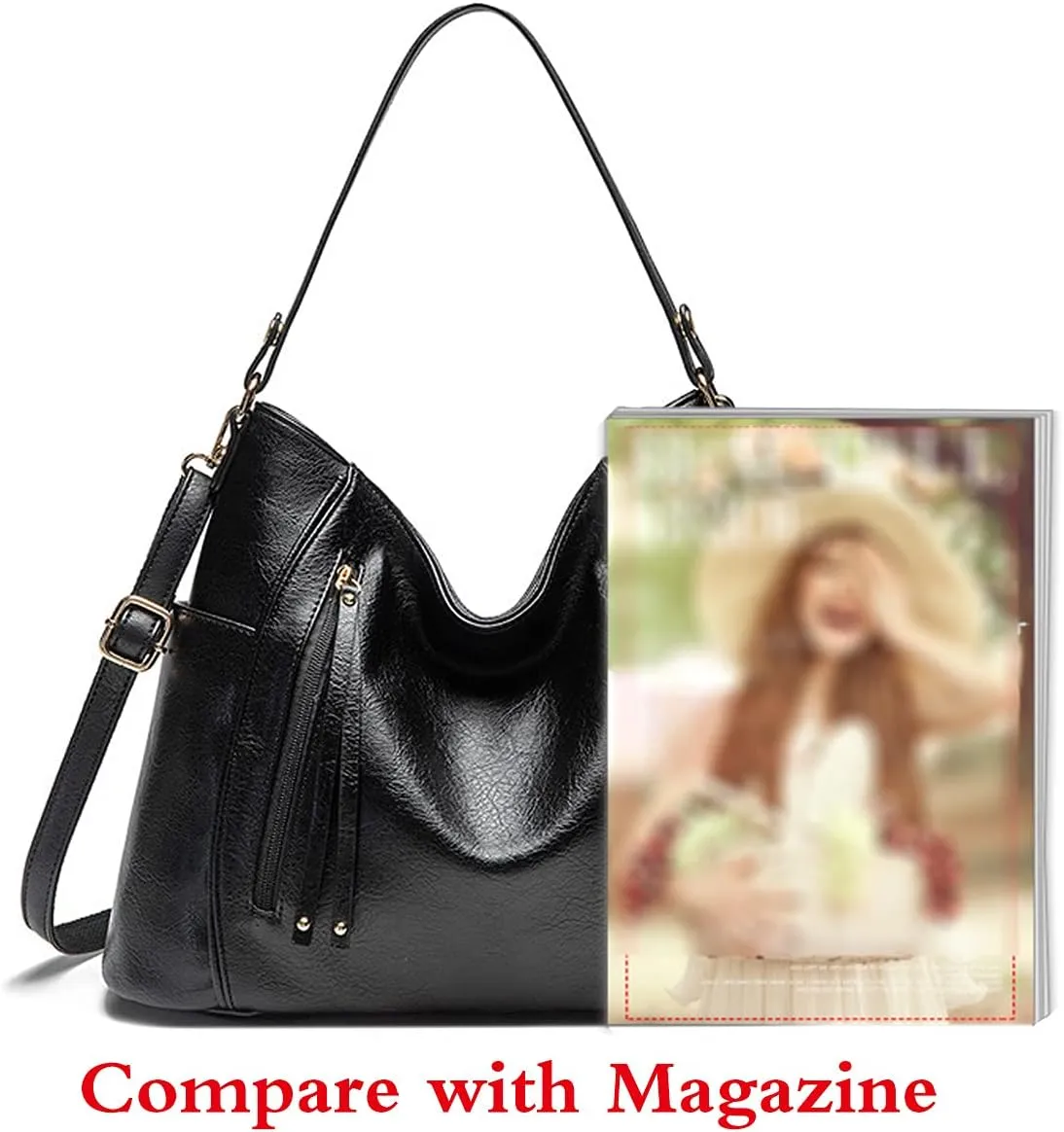 Purses and Handbags for Women Large Satchels Shoulder Bags Soft PU Leather Tote Bag