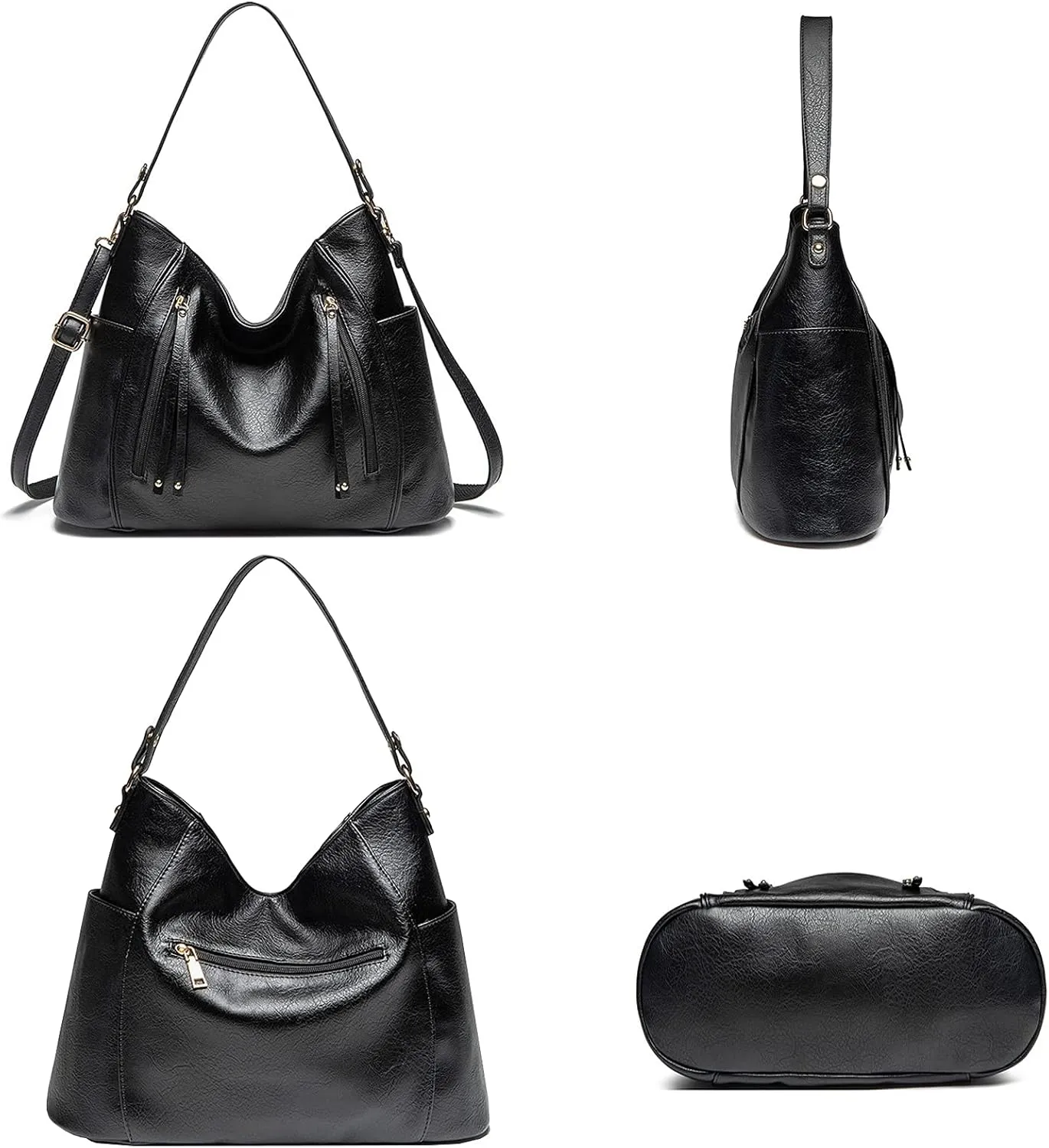 Purses and Handbags for Women Large Satchels Shoulder Bags Soft PU Leather Tote Bag