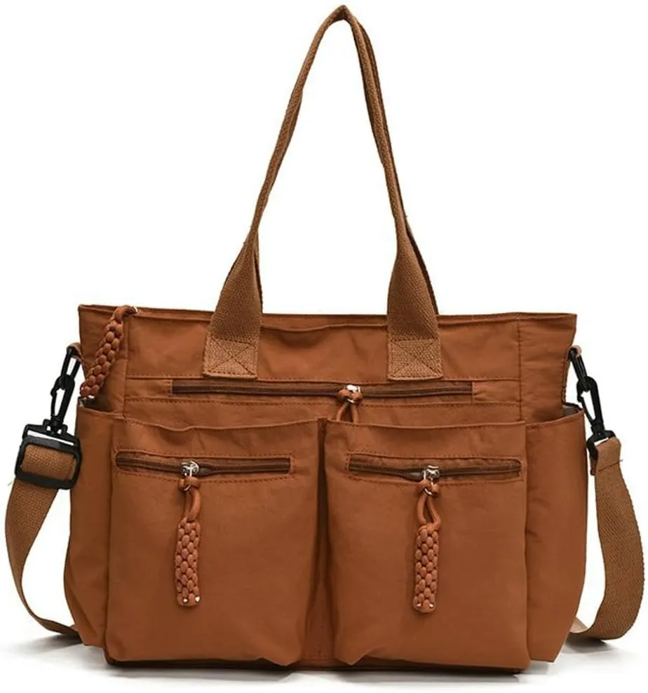Quilted Tote Bag Women Puffy Hobo Bags Puffer Crossbody Purses Trendy Shoulder Bag Lightweight Nylon Crescent Tote Handbag