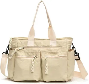 Quilted Tote Bag Women Puffy Hobo Bags Puffer Crossbody Purses Trendy Shoulder Bag Lightweight Nylon Crescent Tote Handbag