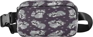Raccoons Clouds Belt Bag for Women Men Fanny Pack Small Waist Pouch Crossbody Bags for Outdoor Hiking Running Travel