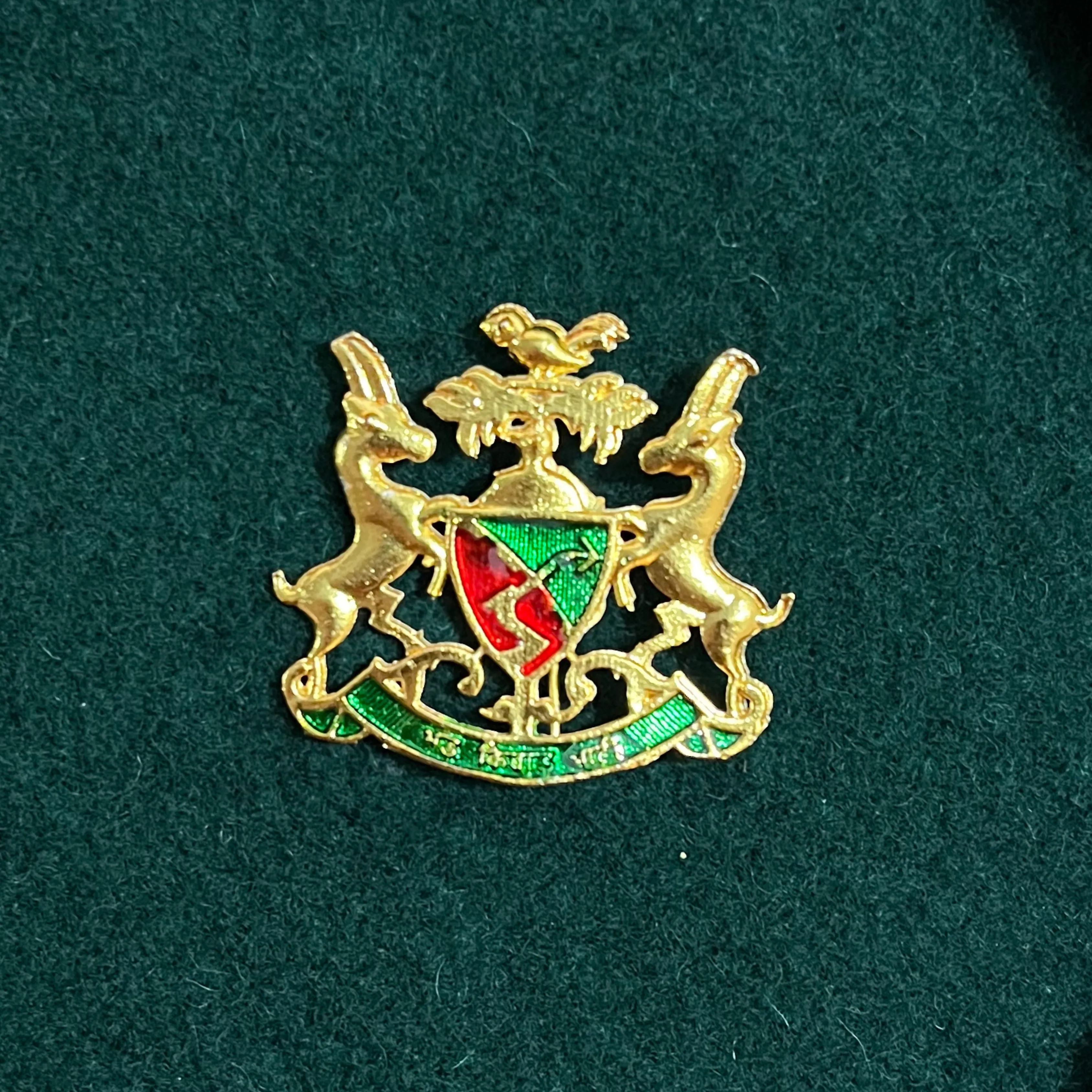 Red-Green Bhati Monogram