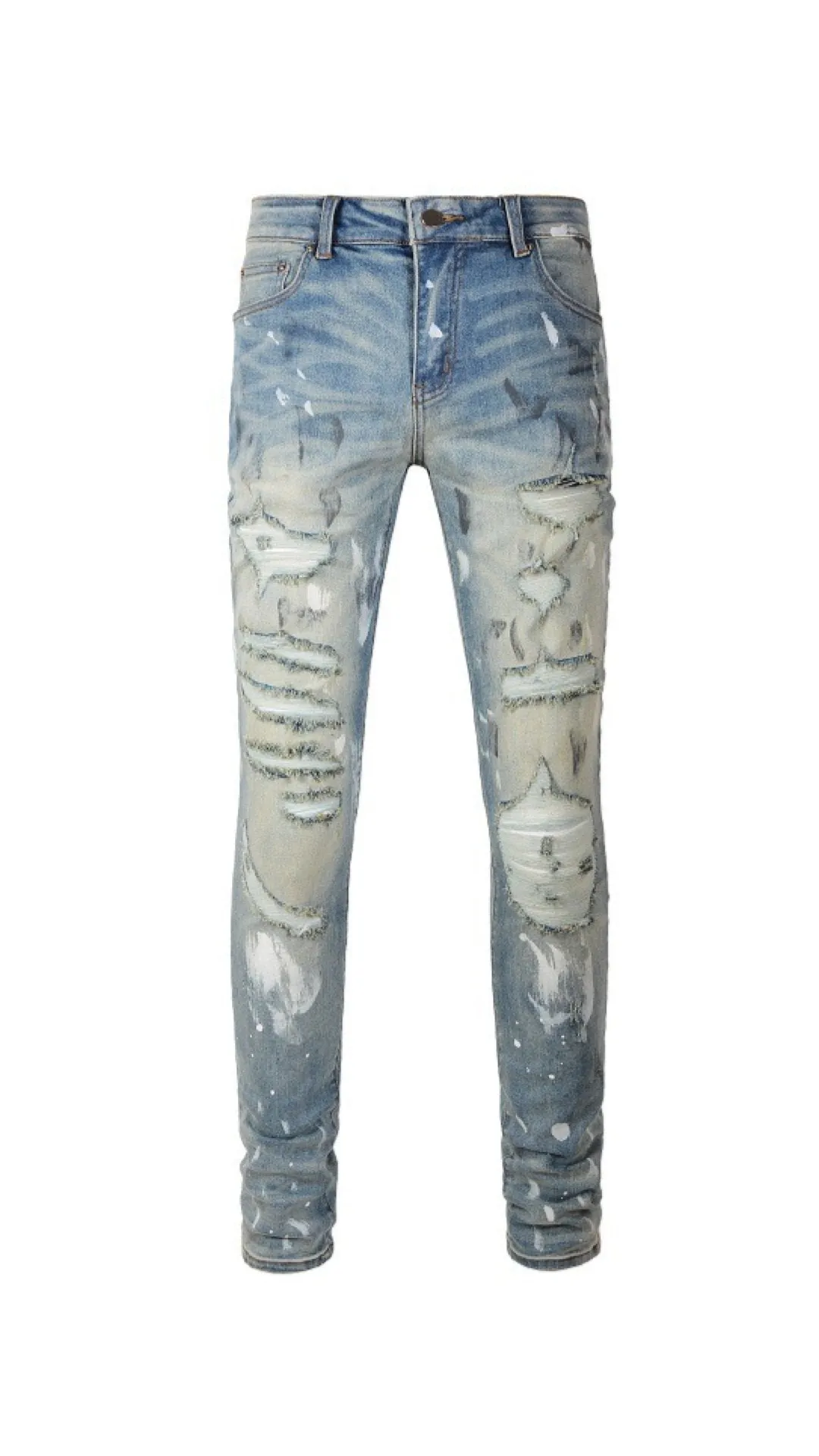 Reskolov - Skinny Legs Denim Jeans for Men