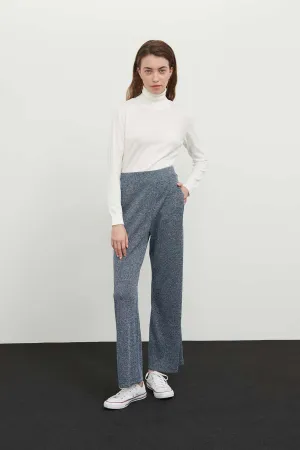 Roman Knitted Wide Leg Trousers Multi Color