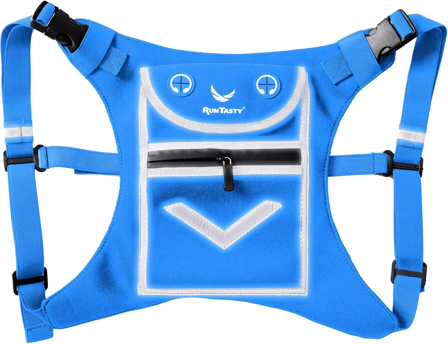 Running Mini Backpack Vest for Men & Women - Hi-viz gear, Holds Valuables, any Phone - Ideal for Fitness, Walking, Cycling!