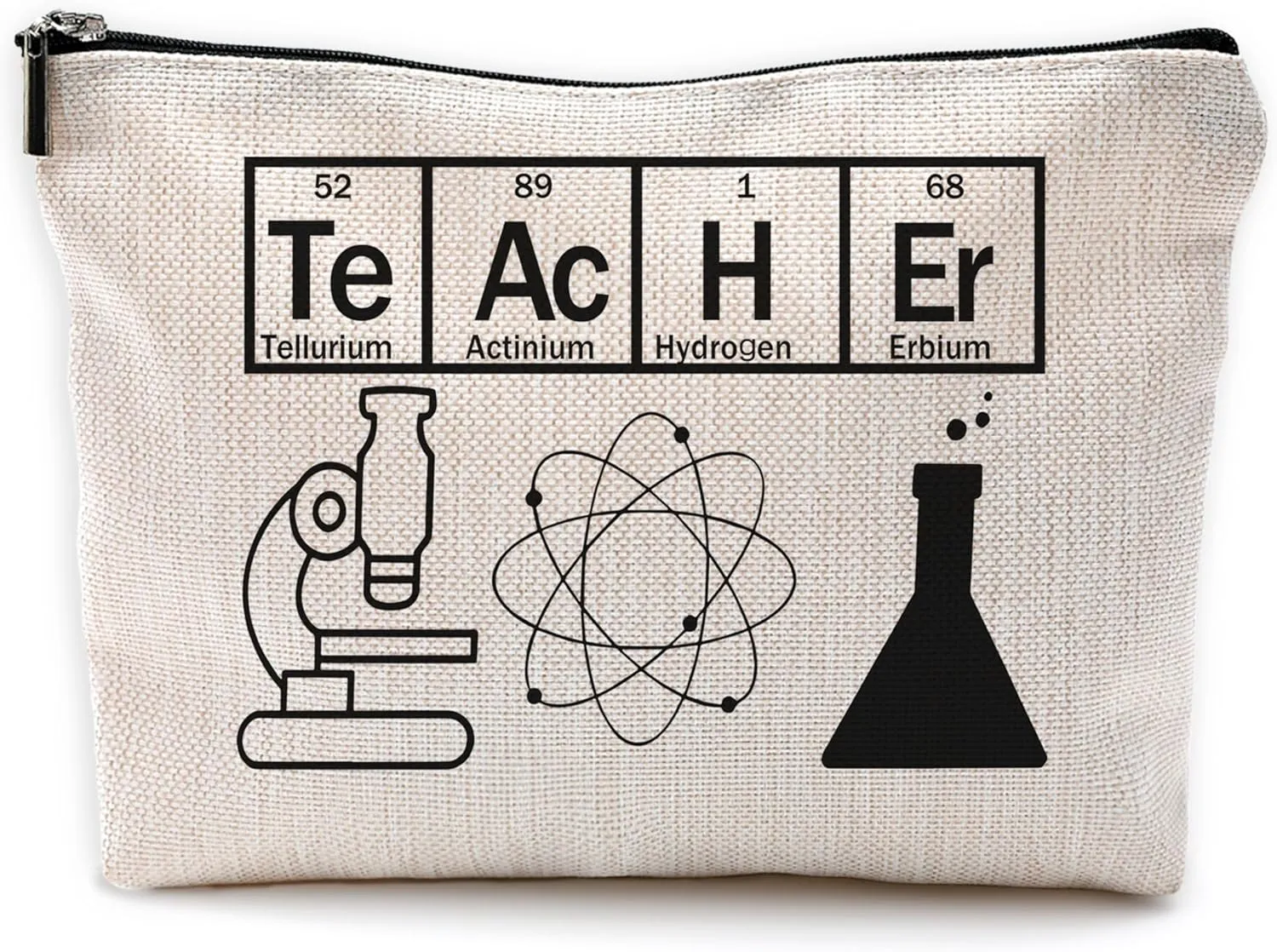 Science Teacher Makeup Bag - Cosmetic Bag for Purse, Small Makeup Pouch for Women Teachers