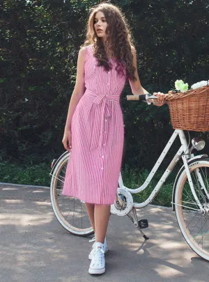 Sexy Off Shoulder Women Party Dresses Single-Breasted Midi Shirt Dress