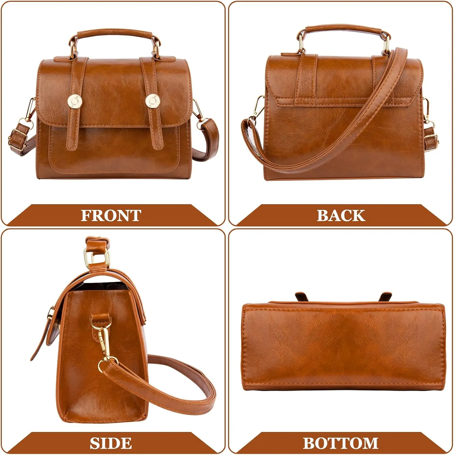 Shoulder Bag for Women, Cute Soft PU Leather Small Purse Handbags, Trendy Underarm Bag Tote Clutch Purses for Women