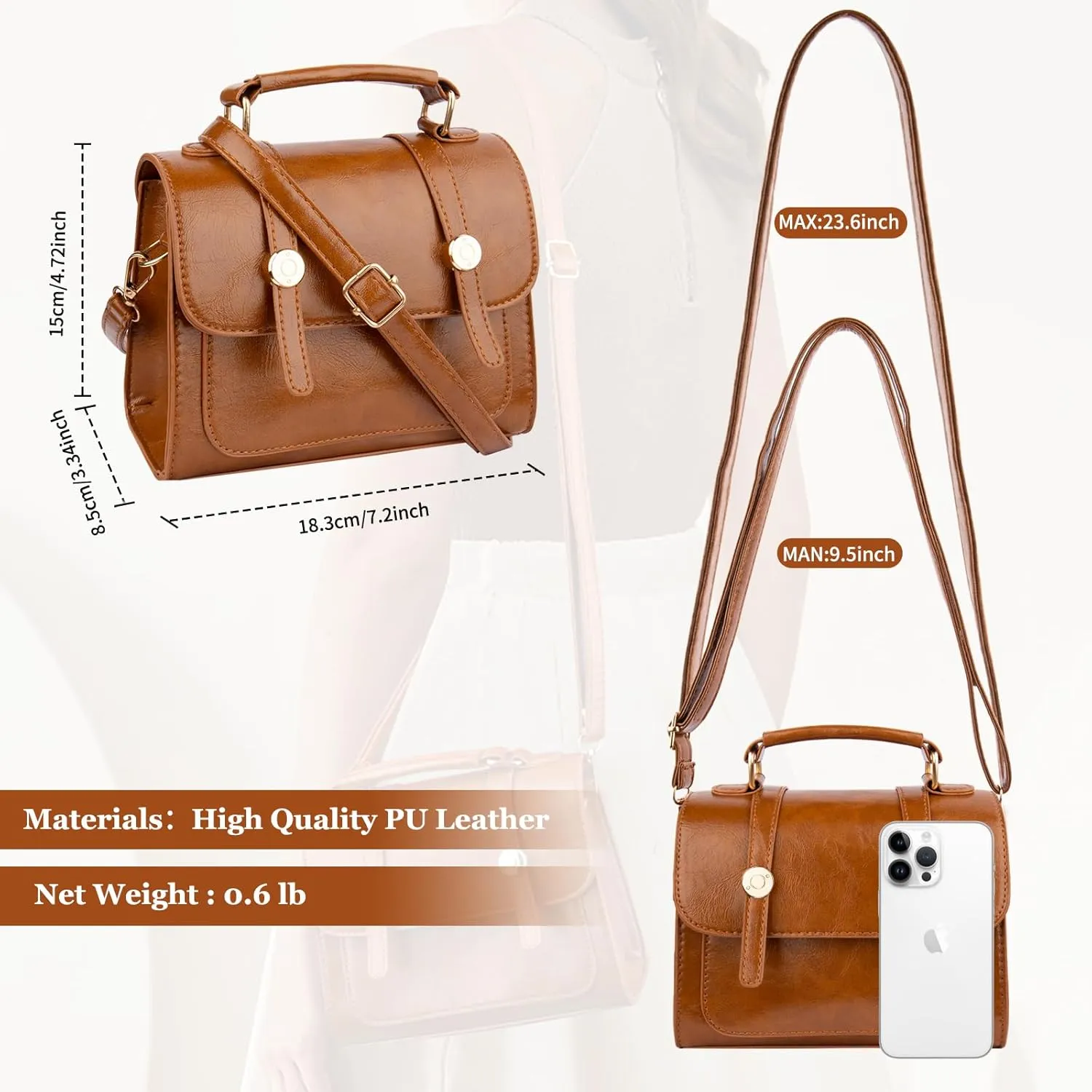 Shoulder Bag for Women, Cute Soft PU Leather Small Purse Handbags, Trendy Underarm Bag Tote Clutch Purses for Women