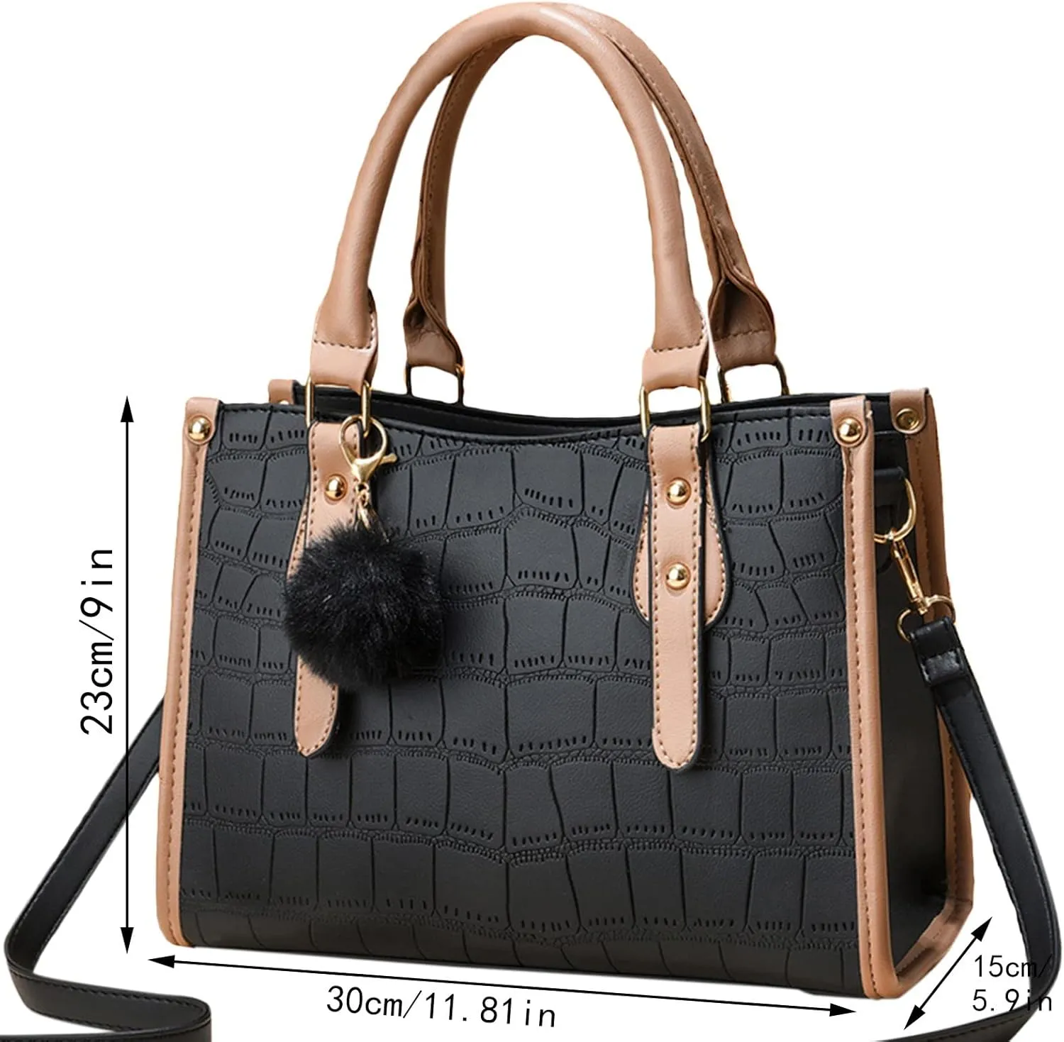 Shoulder Bag for Women Womens Fashion Tote Bag Handbags Ladies Purse Satchel Shoulder Bags Tote Leather Bag