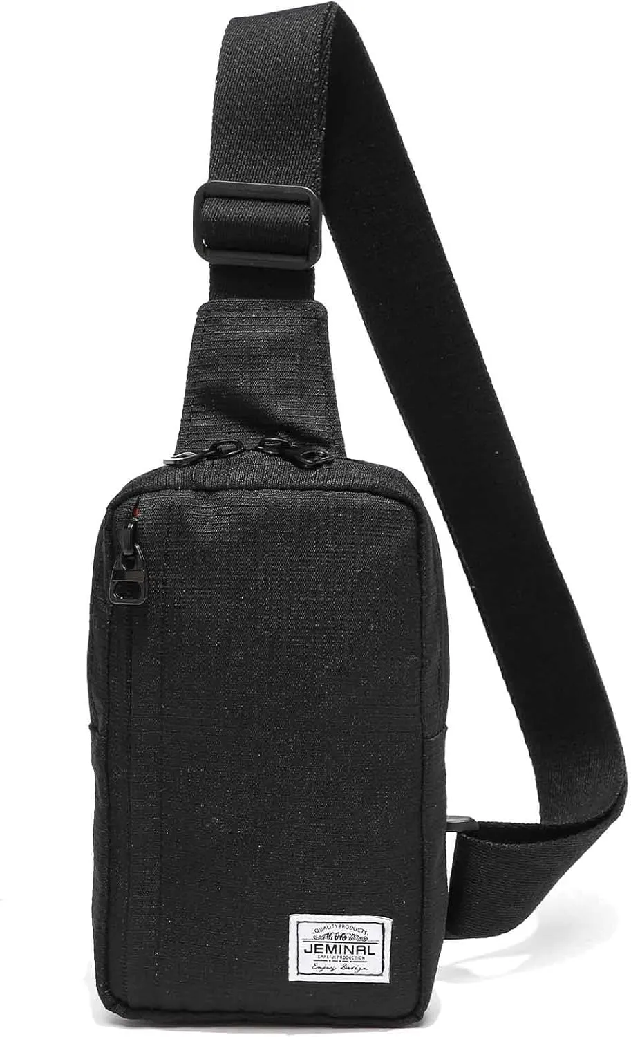    Shoulder Crossbody Bag Hiking Backpack Travel Bag Men Women Sling Backpack Multifunctional (Black)