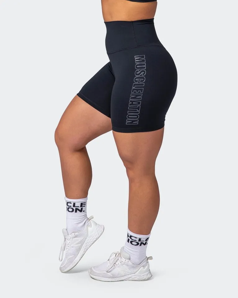 Signature Super High Bike Shorts Black