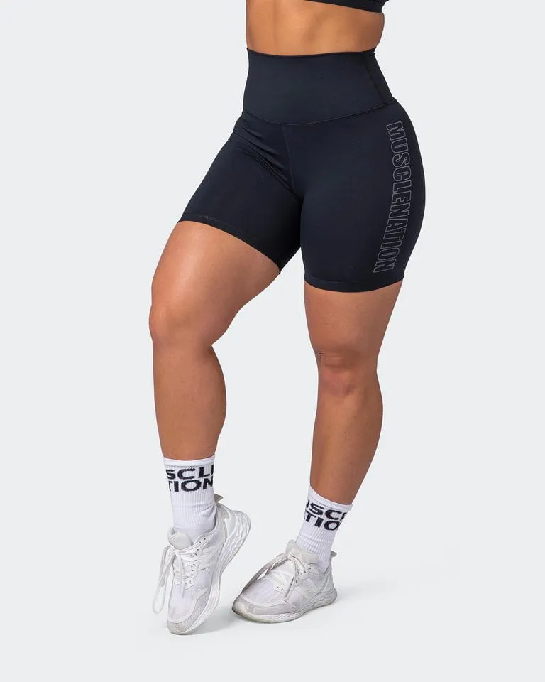 Signature Super High Bike Shorts Black