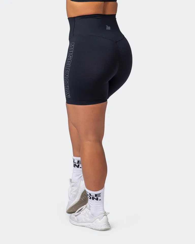 Signature Super High Bike Shorts Black