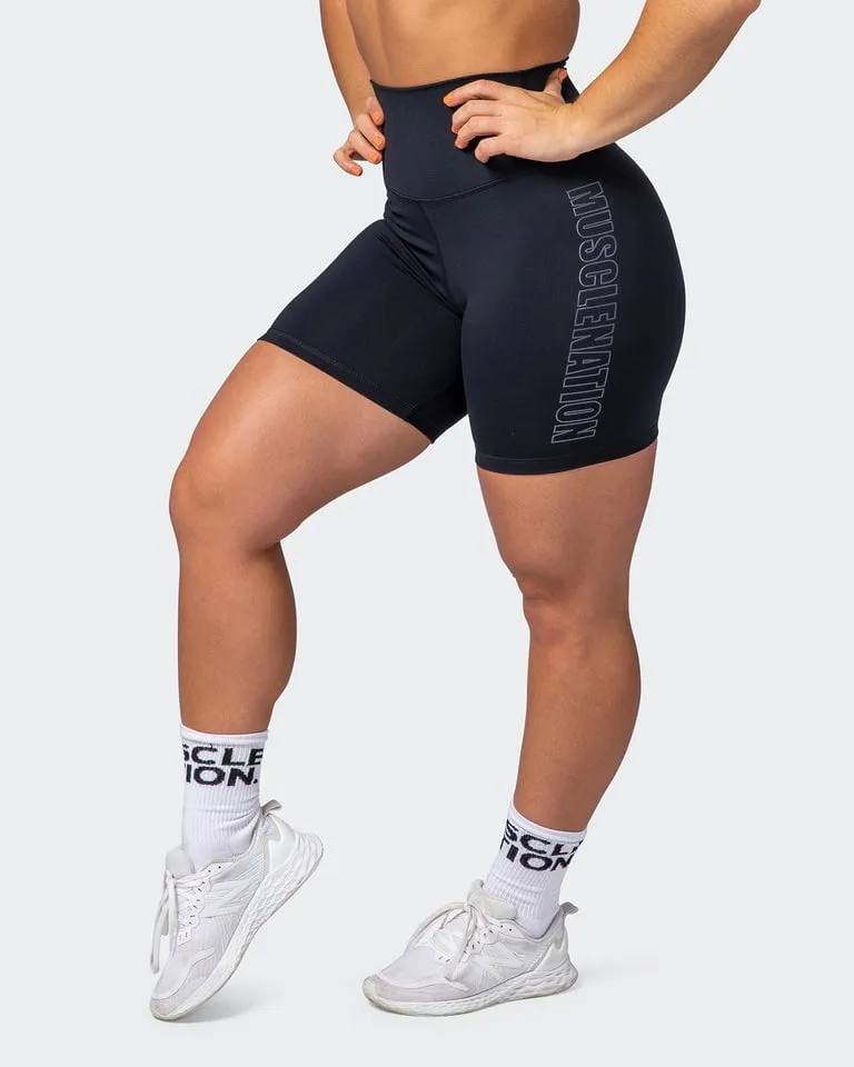 Signature Super High Bike Shorts Black