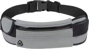 Slim Running Belt, Waterproof Fanny Pack for Men,Phone Holder for Running,Reflective Waist Bag for Men,Runners Belt Pouch,Money Belt,Waist Pack Bag for Running Workout Travel Camping