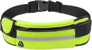 Slim Running Belt, Waterproof Fanny Pack for Men,Phone Holder for Running,Reflective Waist Bag,Runners Belt Pouches for Men,Money Belt,Waist Pack for Running Camping Workout Travel