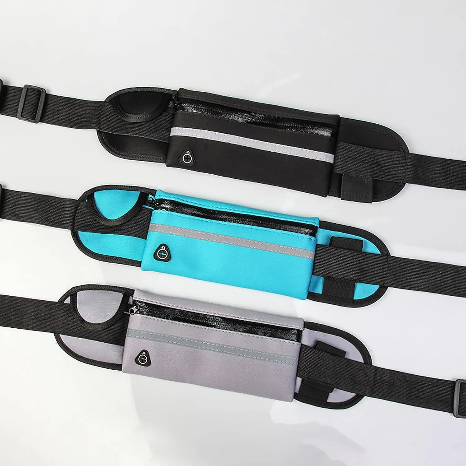 Slim Running Belts for Women, Waterproof Fanny Pack for Men,Phone Holder for Running,Reflective Waist Bag,Runners Belt Pouches for Men,Money Belt,Waist Pack for Camping Travel Running Workout