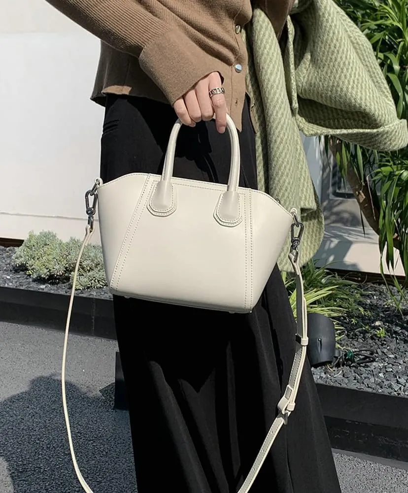 Small Genuine Leather Crossbody Bag for Women Trendy Dumpling Tote Shoulder Purses Ladies Chic Handbags Satchels