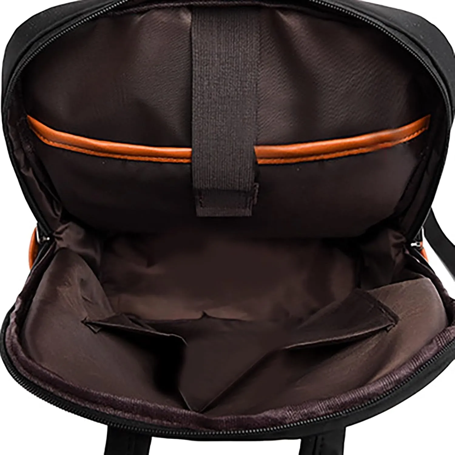 Soft Leather Purses for Women Practical Zipper Casual Purpose Tote Backpacks Outdoor Travel Backpack for Girls(Black)