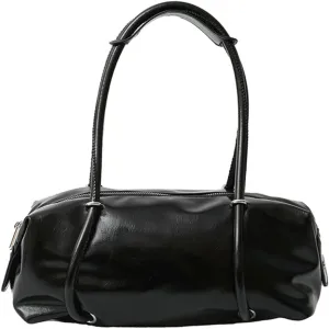 Soft Vegan Leather Shoulder Bag for Women Vintage Large Tote Purse Y2K Underarm Handbags Satchels