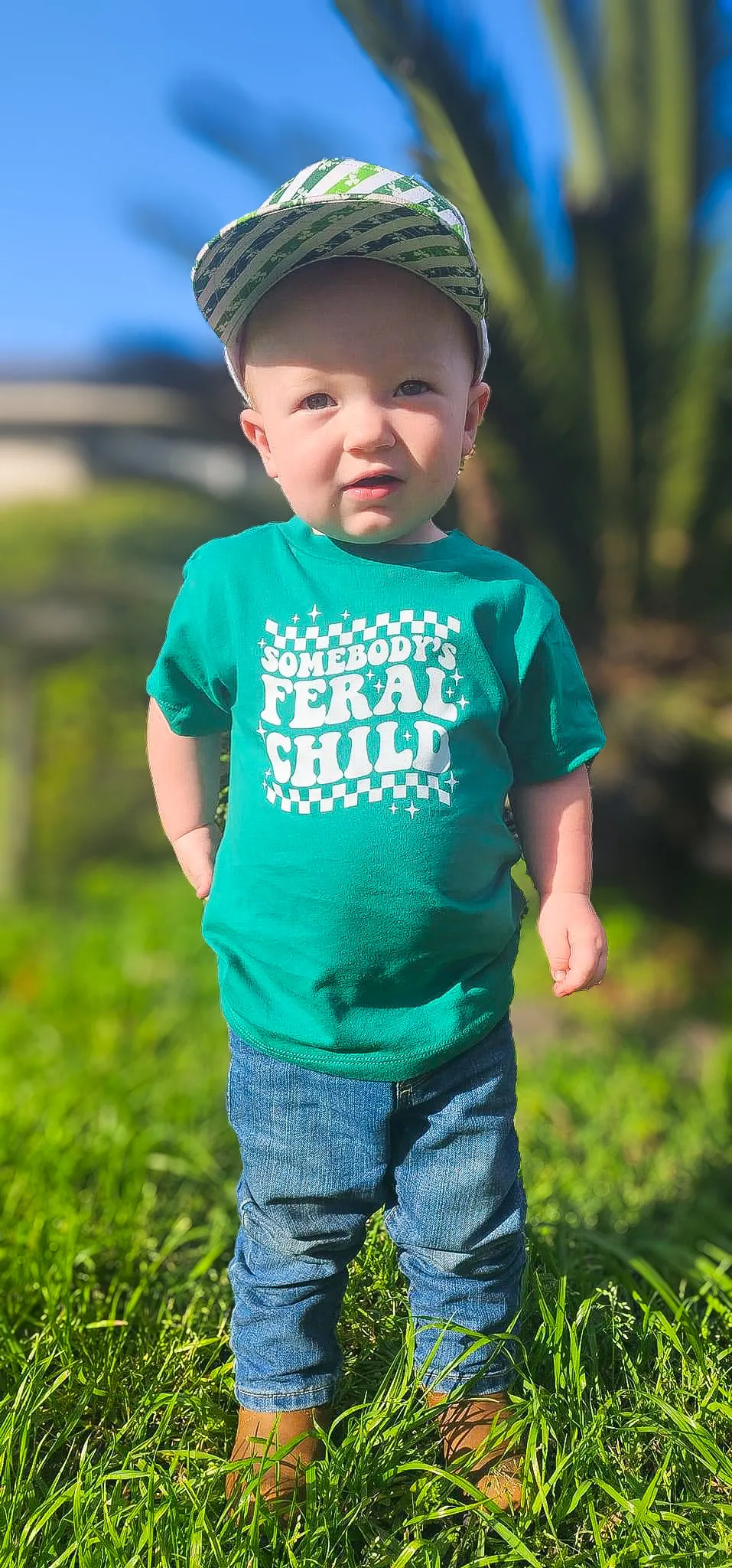 Somebodys Feral Child (Any Wording Color)