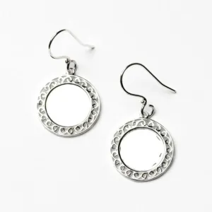 Southern Gates Round Engravable Earrings