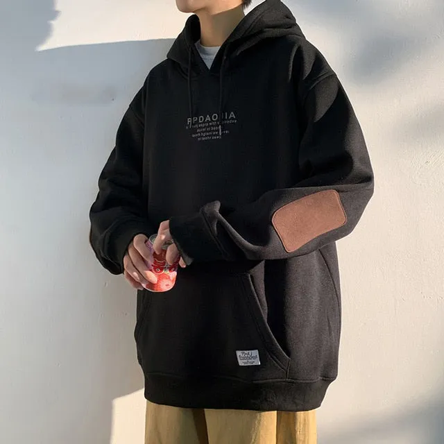 Spring Autumn 2021 Skateboard Casual New Men'S Hip HOP Hoodies Sweatshirts Streetwear One Piece Brand Black White Fashion Clothe