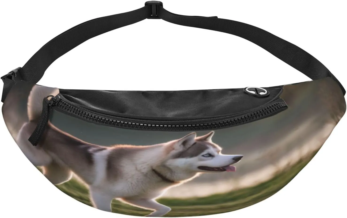 Stylish 3d Husky Dog Bumbags Waist Fanny Pack For Women Ladies Men Lightweight Bum Bag With Zip Pockets Adjustable Belt For Dog Walking Running Cycling Hiking Outdoor Sport