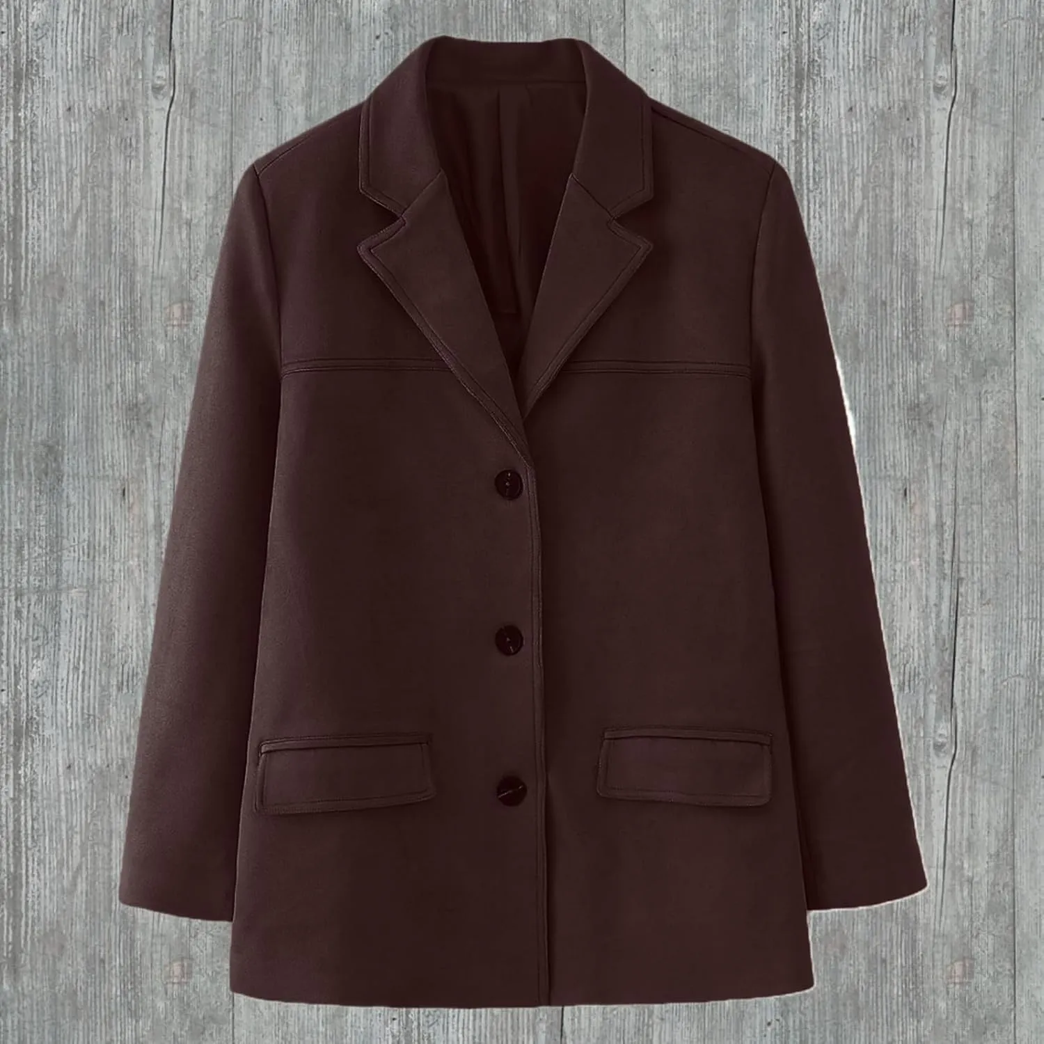 Suede Blazer Women Faux Suede Jacket Old Money Aesthetic Y2k Oversized Casual Jackets for Women 2024